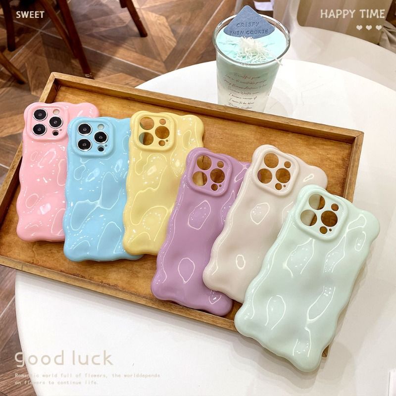 Dopamine Stone Grain Anti-fall Case For iPhone 17 16 15 14 Cases Mobile Accessories Solid Color Phone Case