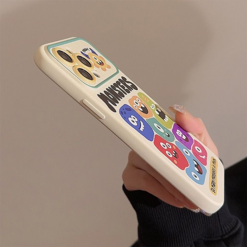 Cartoon Alien Monster Case For iPhone 16 15 For Huawei P60 P50 Cases Mobile Accessories Phone Case