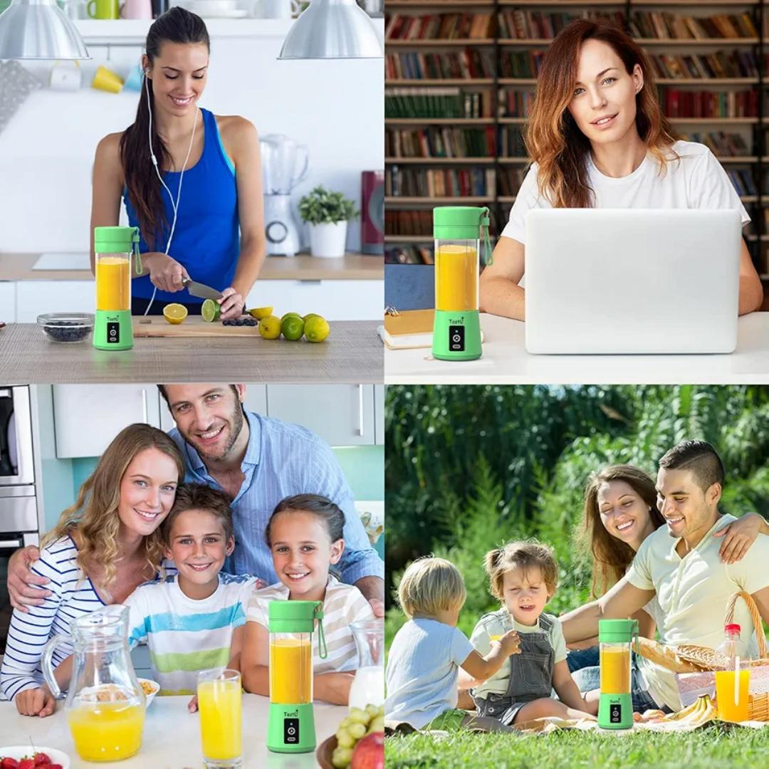 Portable Blender, Personal Juice Protein To Go Mixer Bottle, USB Rechargeable Mini Blender for shakes and smoothies