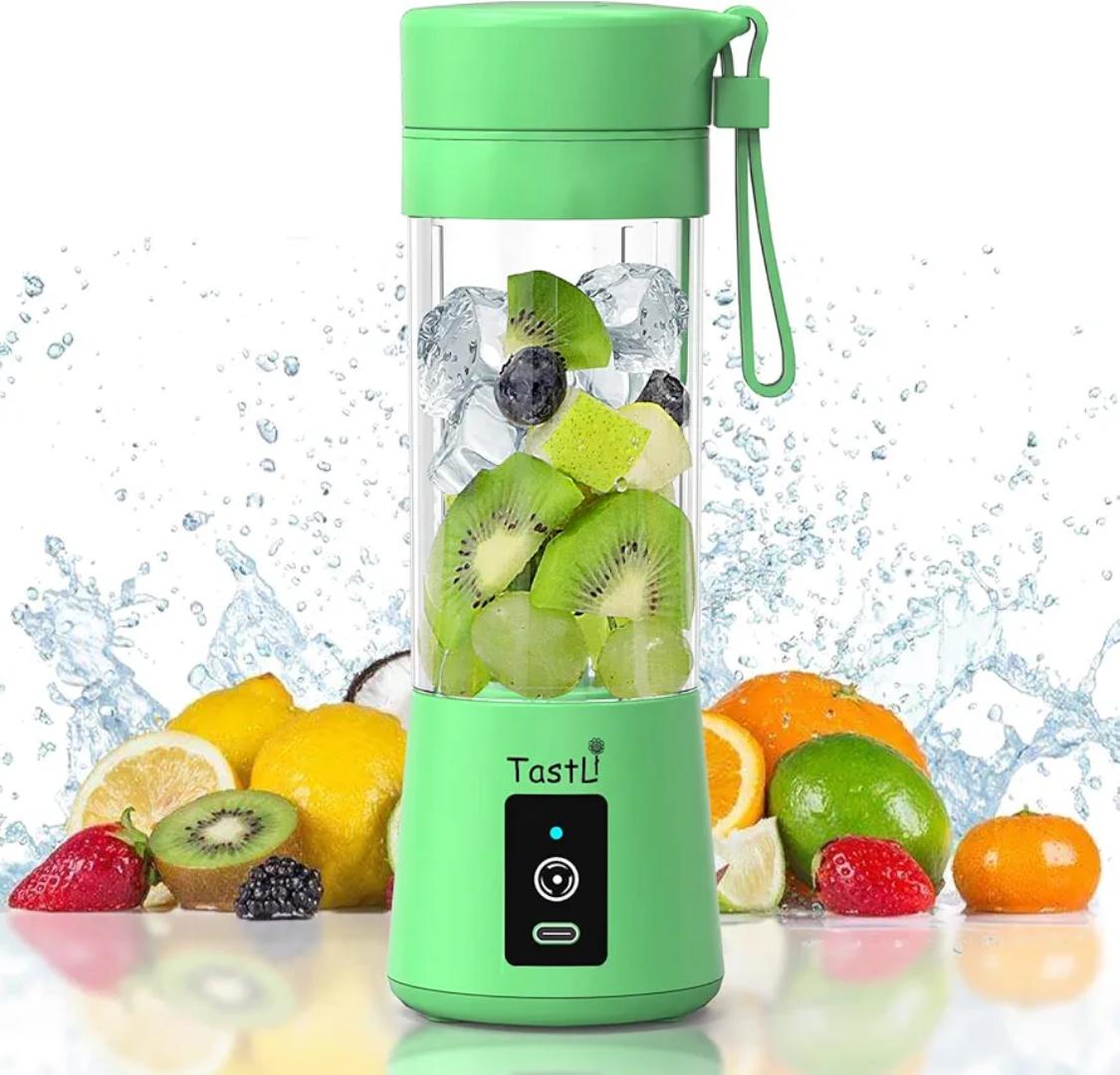Portable Blender, Personal Juice Protein To Go Mixer Bottle, USB Rechargeable Mini Blender for shakes and smoothies