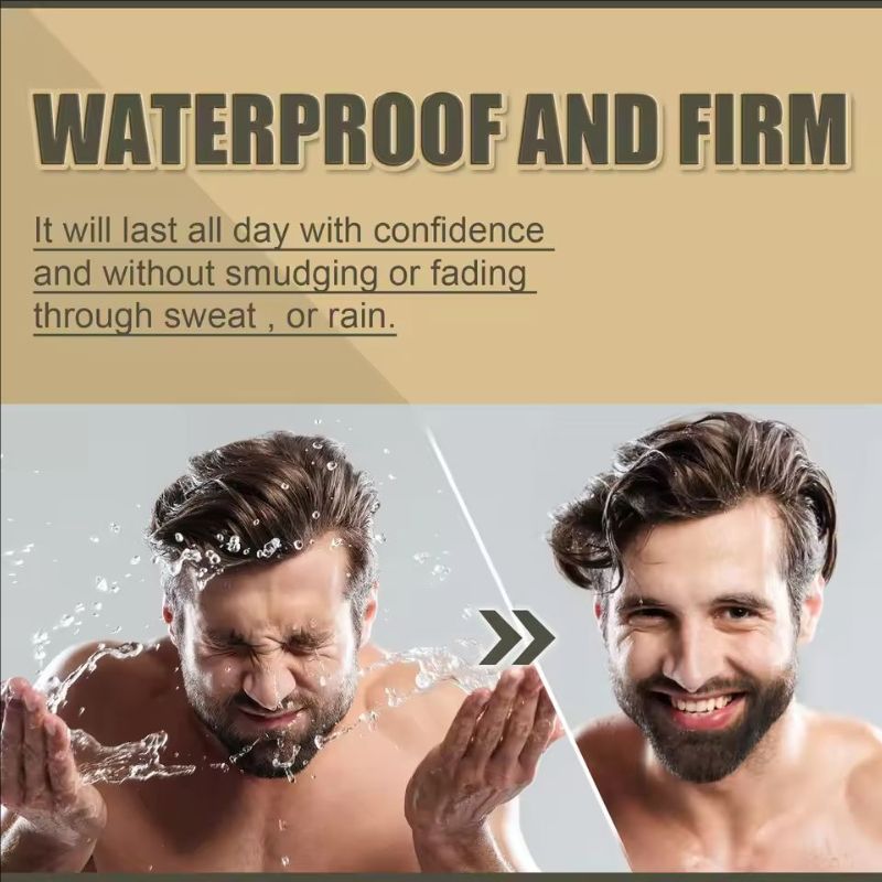 Beard Filler Pen Waterproof Pen Kit Beard Shaping Lasting Repair Moustache Coloring Dark Brown Hair Repair Beard Enhancer Pen