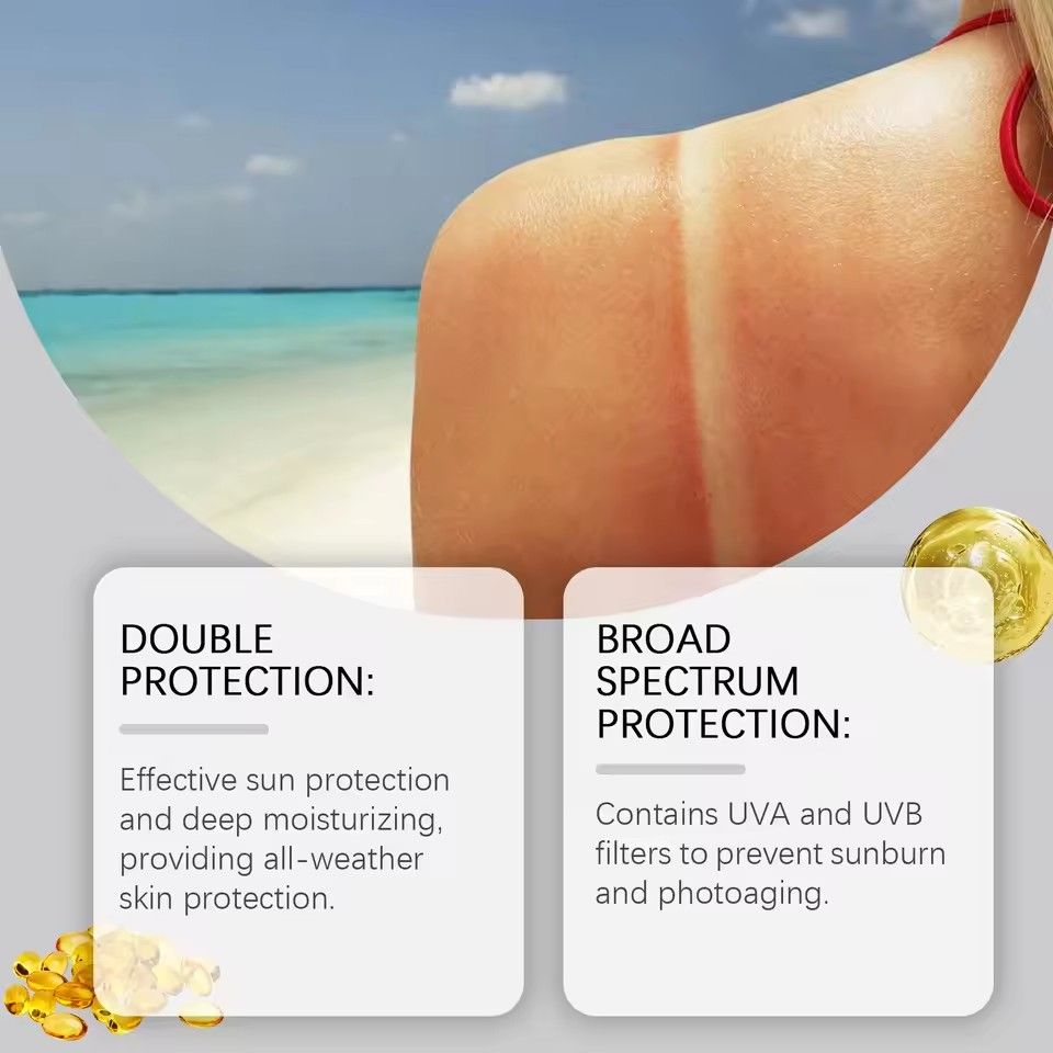 Hyaluronic Acid Sunscreen Anti Sun Solar UV Protection Mild Moisturizer Nourishing Hydrating Repair Outdoor Spf46 Sunblock Cream