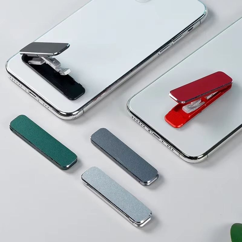 Folding Mini Metal Phone Holder Aluminum Alloy Foldable Desktop Stand 360 Rotating Universal Mobile Phone Desk Bracket