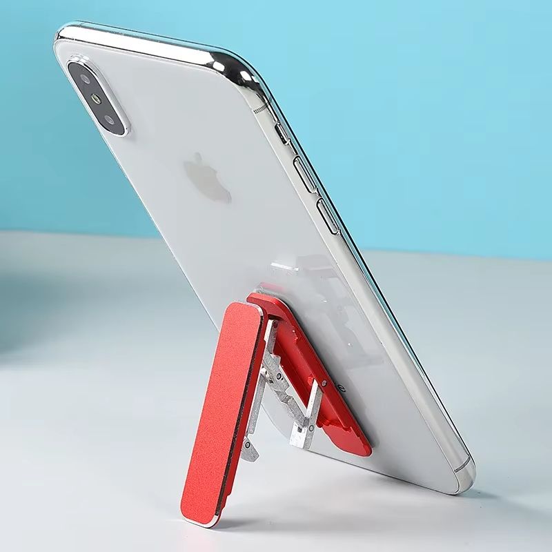 Folding Mini Metal Phone Holder Aluminum Alloy Foldable Desktop Stand 360 Rotating Universal Mobile Phone Desk Bracket