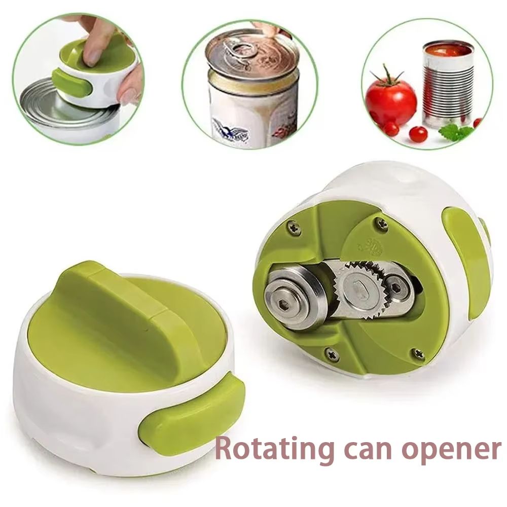 1 PC Portable Manual Can Opener Beer Can-Do Compact Mini Kitchen Gadget Tool Easy Twist Release Safety Stainless Steel