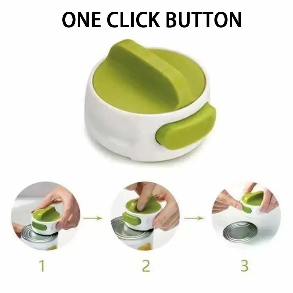 1 PC Portable Manual Can Opener Beer Can-Do Compact Mini Kitchen Gadget Tool Easy Twist Release Safety Stainless Steel