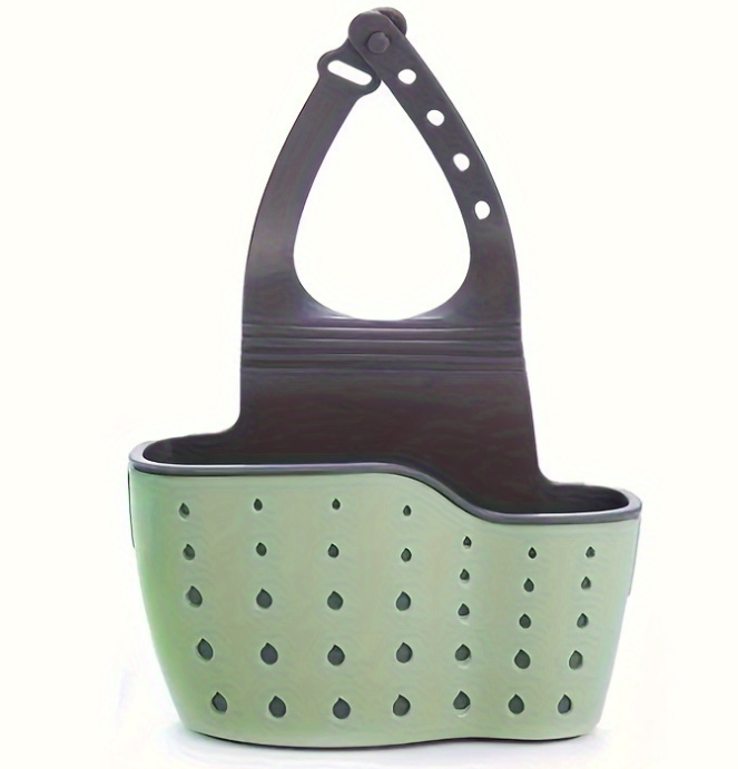 Home Storage Drain Basket Kitchen Sink Holder Adjustable Soap Sponge Shlf Hanging Drain Basket Bag Kitchen Accessories