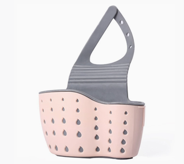 Home Storage Drain Basket Kitchen Sink Holder Adjustable Soap Sponge Shlf Hanging Drain Basket Bag Kitchen Accessories