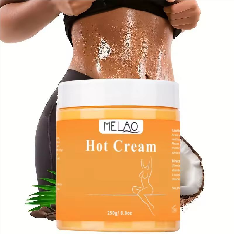 Hot Cream Massage Gel - Natural and 87% Organic Anti Cellulite Slimming Lotion Fat Burning Massage Weight Loss Cream