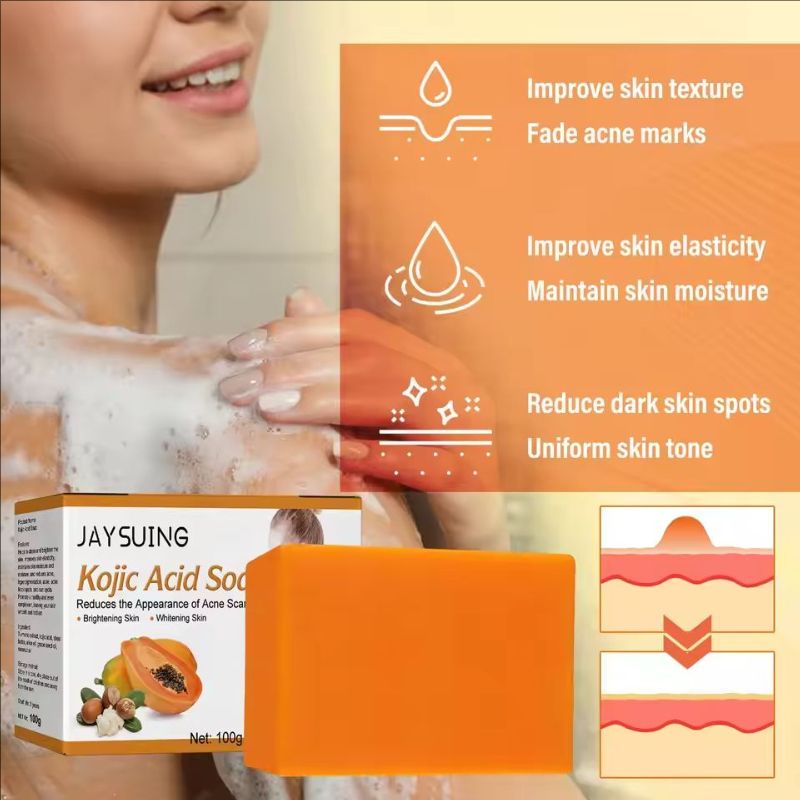 White-ning Soap Anti Acne Fade Dark Spo-t Lightening Moisturizing Face Eliminate Pigmentation Deep Cleaning Pimples Removal Soap