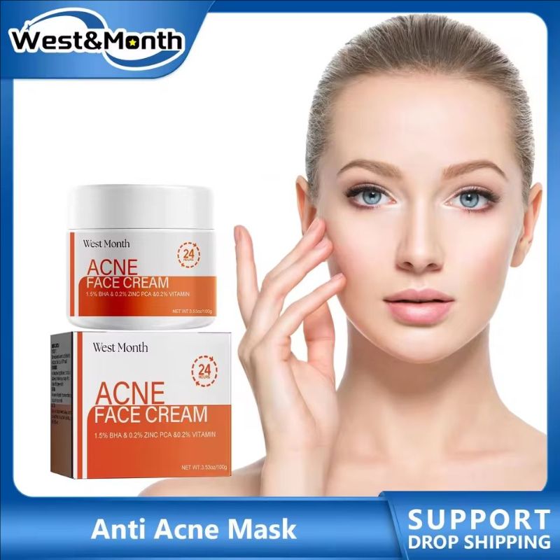 Salicylic Acid Mask Fade Acne Marks Blackheads Removal Shrink Pores Cleansing Repair Nourish W-hitening Pimple T-reatment Cream