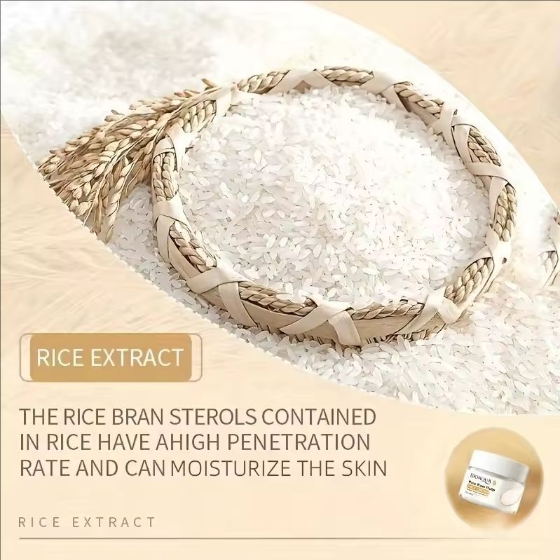 50g Rice Raw Pulp Pure Milk Face Cream Moisturizing Brightening Hydrating Rejuvenating Skin Care Products Easy To Absorb