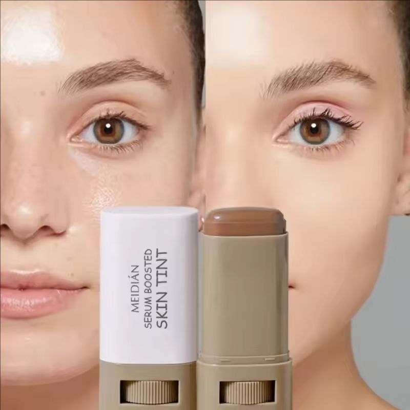 Foundation Skin Tint Balm Skin Tint Stick Waterproof Nourishing Solid Tinted Serum Face Tinted Face Contour Stick Makeup