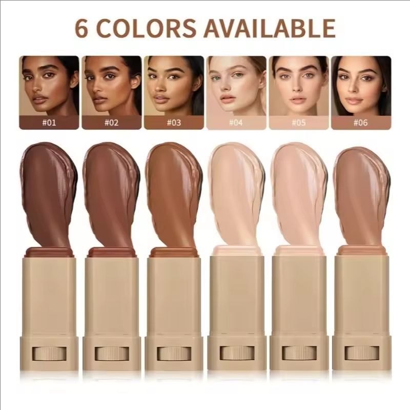Foundation Skin Tint Balm Skin Tint Stick Waterproof Nourishing Solid Tinted Serum Face Tinted Face Contour Stick Makeup
