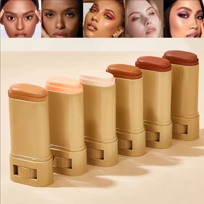 Foundation Skin Tint Balm Skin Tint Stick Waterproof Nourishing Solid Tinted Serum Face Tinted Face Contour Stick Makeup