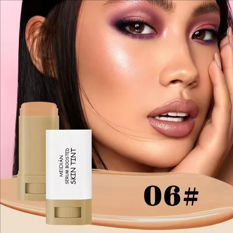 Foundation Skin Tint Balm Skin Tint Stick Waterproof Nourishing Solid Tinted Serum Face Tinted Face Contour Stick Makeup