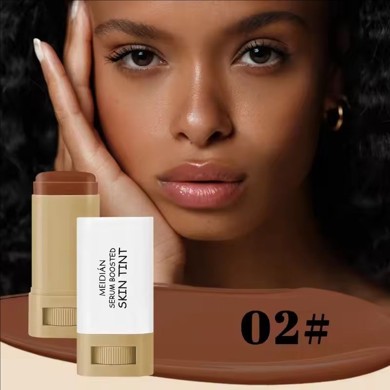 Foundation Skin Tint Balm Skin Tint Stick Waterproof Nourishing Solid Tinted Serum Face Tinted Face Contour Stick Makeup
