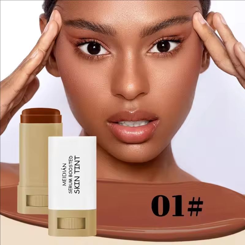 Foundation Skin Tint Balm Skin Tint Stick Waterproof Nourishing Solid Tinted Serum Face Tinted Face Contour Stick Makeup