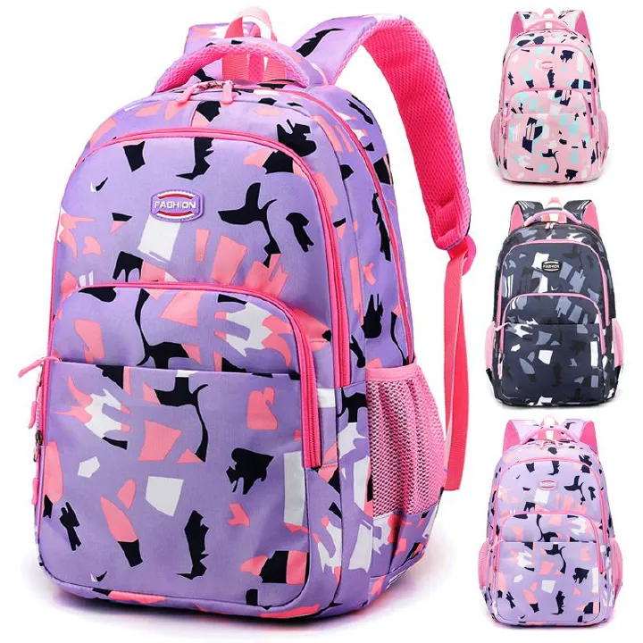 Shoulder bag fashion girls large capacity schoolbag girls primary school students backpack female fresh collision colour student backpacks