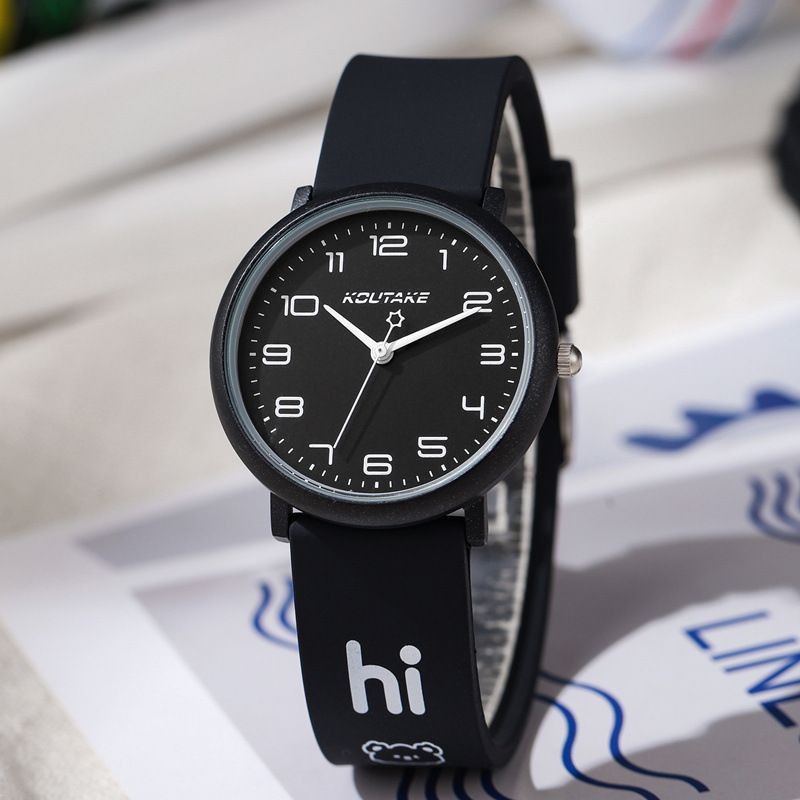Cute candy silicone sports quart watch personality men and women  the collegiate style neutral watch student watch