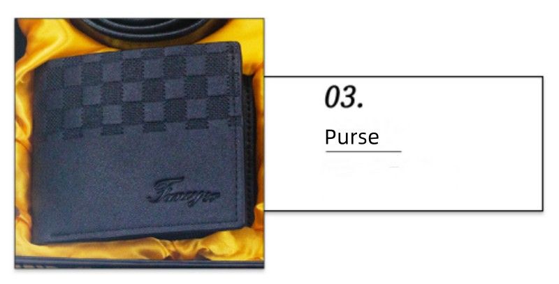 5Pcs/set  Luxury Men Watch Wallet Belt Pen Cuff  Business Gift Box Set