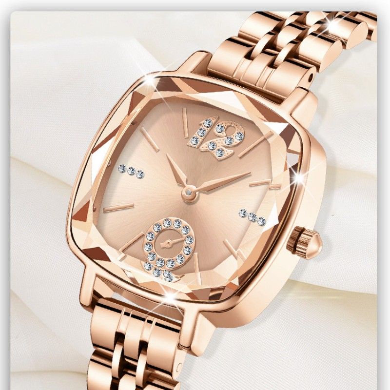 Women Watches Square Women's Watches Quartz Watches Diamond-set Female Wrist Watch