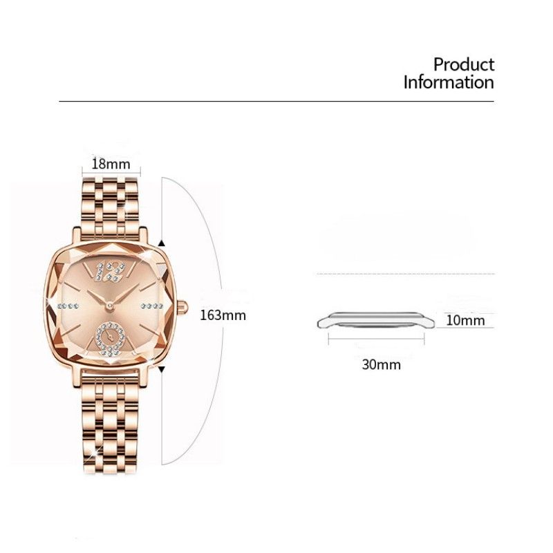Women Watches Square Women's Watches Quartz Watches Diamond-set Female Wrist Watch
