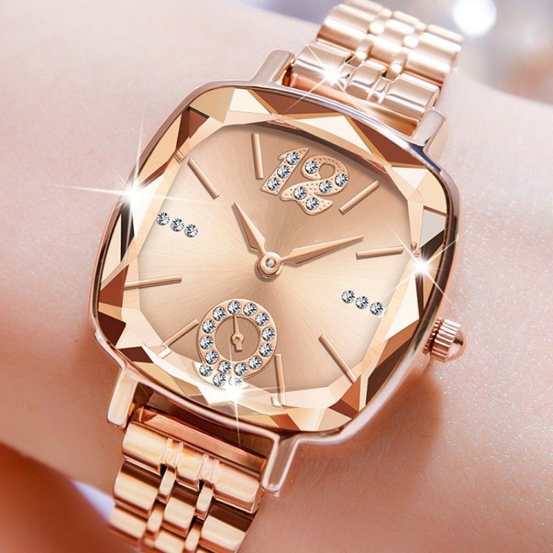 Women Watches Square Women's Watches Quartz Watches Diamond-set Female Wrist Watch