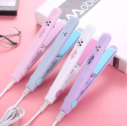 Women hair straightener curling iron straight Irons curling 2 in 1 splint perm portable electric curling iron straightener constant temperature daily straight hair fast delivery within 1-5 days