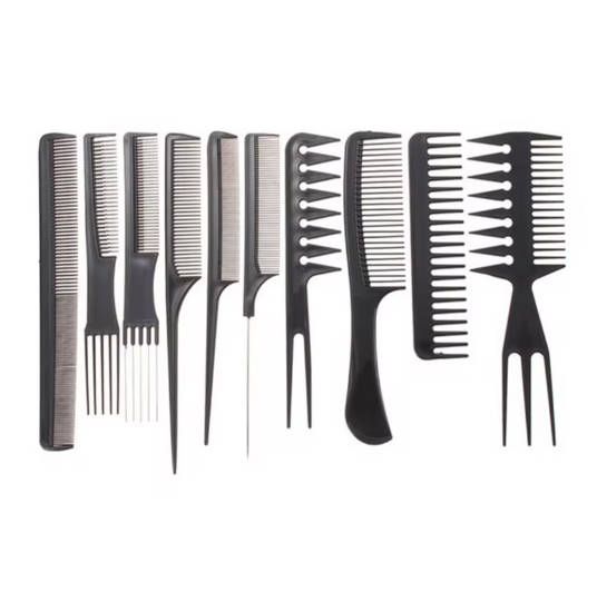 10-Piece Comb Set Plastic Combs Hair Dyeing Oil Baking Comb Hair Salon Hairdressing Tool Men Sunglasses Personality Fashion Trend Women Glasses Fast delivery within 1-5 days