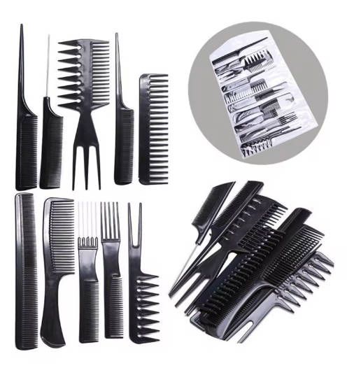 10-Piece Comb Set Plastic Combs Hair Dyeing Oil Baking Comb Hair Salon Hairdressing Tool Men Sunglasses Personality Fashion Trend Women Glasses Fast delivery within 1-5 days