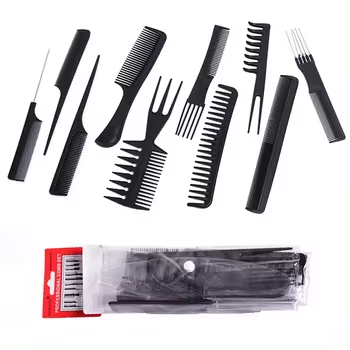 10-Piece Comb Set Plastic Combs Hair Dyeing Oil Baking Comb Hair Salon Hairdressing Tool Men Sunglasses Personality Fashion Trend Women Glasses Fast delivery within 1-5 days