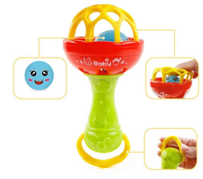 2pc Rattles baby toy Develop Baby Intelligence Grasping  Hand Bell Rattle girl boy baby Toys Fast delivery within 1-5 days