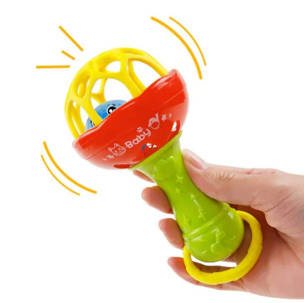 2pc Rattles baby toy Develop Baby Intelligence Grasping  Hand Bell Rattle girl boy baby Toys Fast delivery within 1-5 days