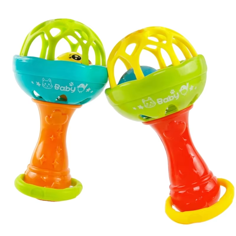 2pc Rattles baby toy Develop Baby Intelligence Grasping  Hand Bell Rattle girl boy baby Toys Fast delivery within 1-5 days