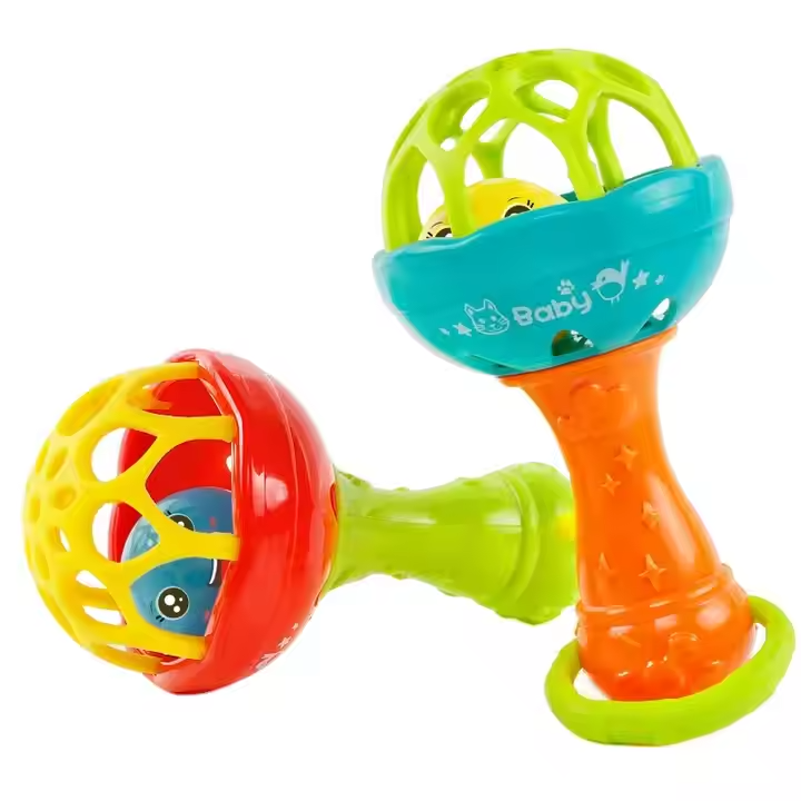 2pc Rattles baby toy Develop Baby Intelligence Grasping  Hand Bell Rattle girl boy baby Toys Fast delivery within 1-5 days