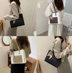 Fast delivery Women shoulder bag messenger  Soft PU Leather  bags Girl casual Fashion Handbags Ladies Tote Bags 1handbag1 Large Capacity Versatile Handbag Local fast delivery