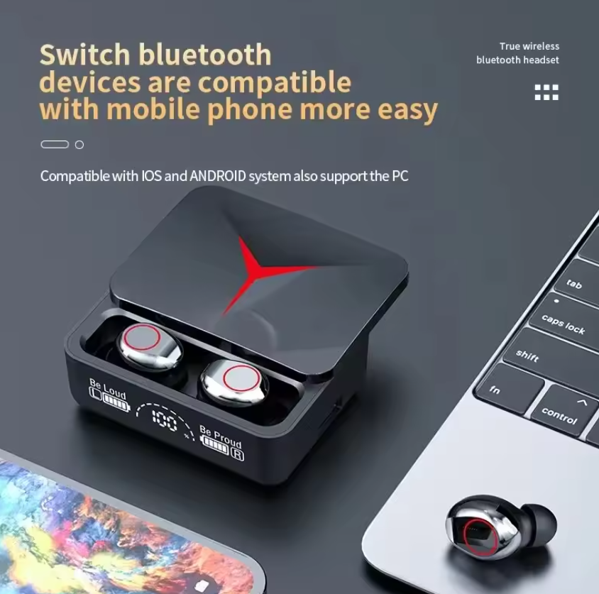 Wireless Earphones 5.0 Noise Cancelling Earbuds Bluetooth Earphones For Android  IOS Smart Phone Fast delivery within 1-5 days