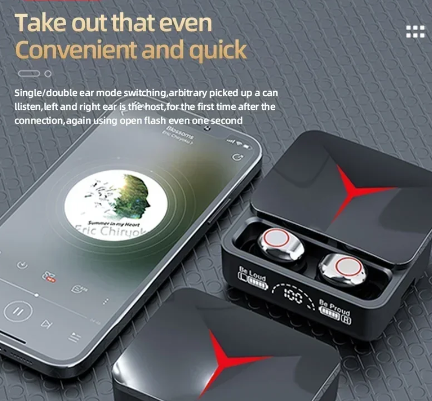 Wireless Earphones 5.0 Noise Cancelling Earbuds Bluetooth Earphones For Android  IOS Smart Phone Fast delivery within 1-5 days