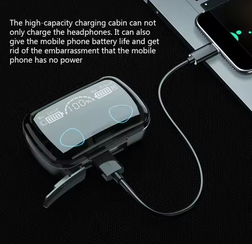 Bluetooth Earphones Handfree LED Dispay earphones Bluetooth Wireless Earbuds Waterproof Gaming earphone Fast delivery within 1-5 days