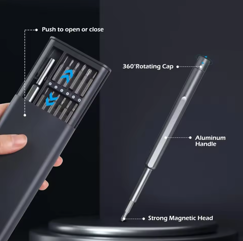 25 in 1 Precision Screwdriver Set - Phillips Torx Hex Head for Mobile Phone Watch Computer Glasses Maintenance Local fast delivery