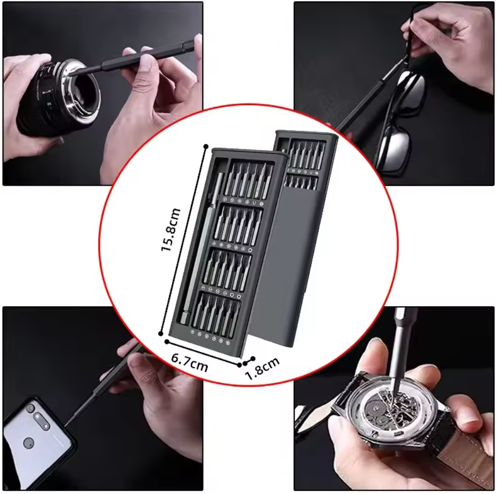 25 in 1 Precision Screwdriver Set - Phillips Torx Hex Head for Mobile Phone Watch Computer Glasses Maintenance Local fast delivery