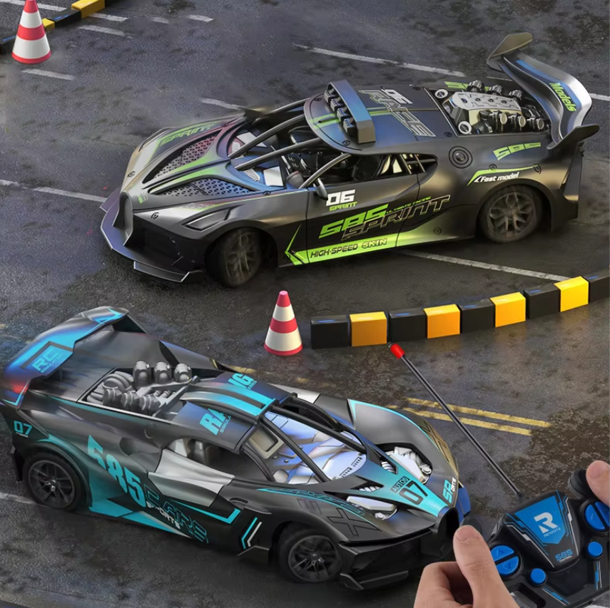 Rechargeable toy car Super RC Sports Car High Speed Remote Control Mini Scale Model Vehicle Electric Drift Racing Car Gift for Kids Back to School Birthday Gift Local fast delivery