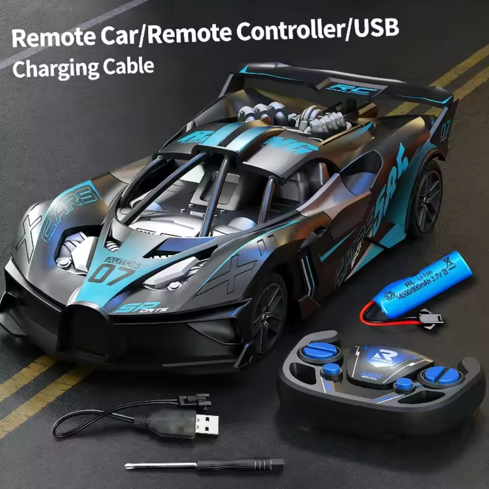 Rechargeable toy car Super RC Sports Car High Speed Remote Control Mini Scale Model Vehicle Electric Drift Racing Car Gift for Kids Back to School Birthday Gift Local fast delivery