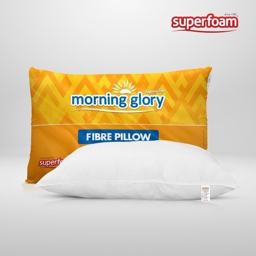 Morning Glory Fibre Pillow White Middle