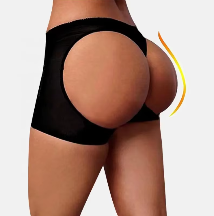 Women Butt Enhancer Butt Lift Shaper Butt Lifter With Tummy Control Female Booty Lifter (Without sponge) Panties Lady Hip shaping panties Briefs Underwear Booty Body Shaper