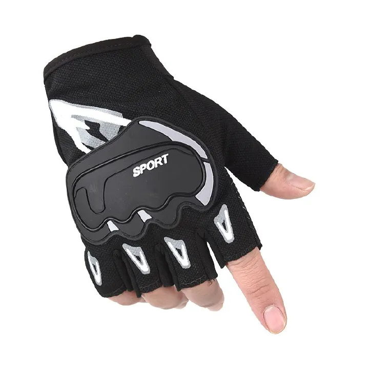 A pair Long Wrist Half-finger Gloves Men's And Women's Motorcycle Gloves Fitness Barbell Equipment Weightlifting Outdoor Sports Cycling Gloves
