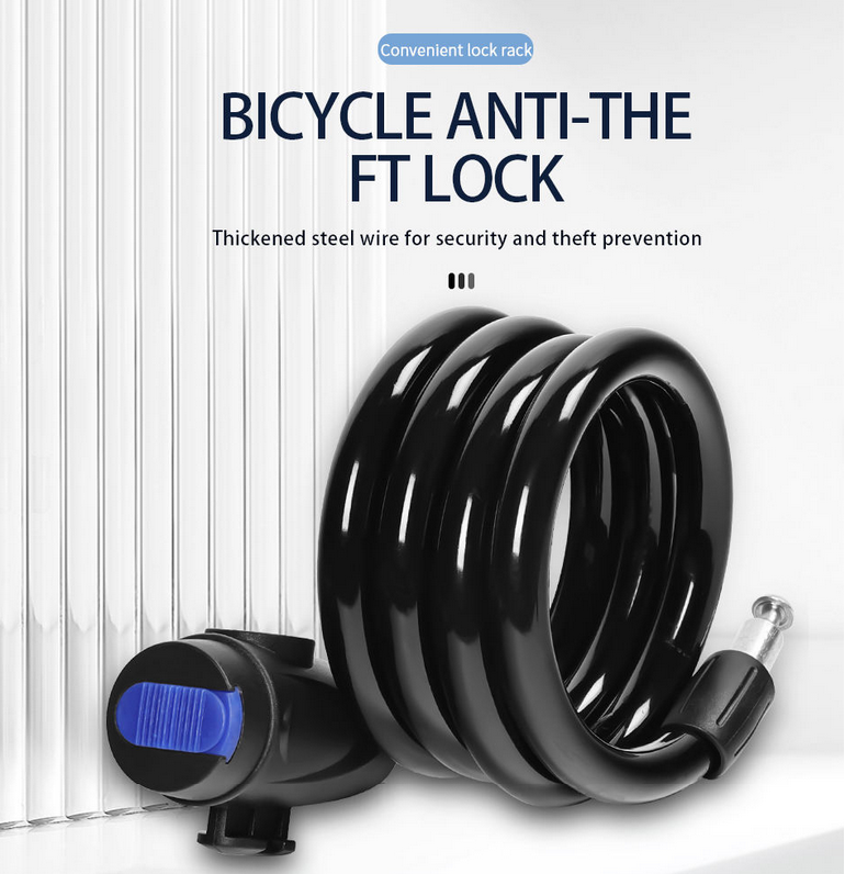 SXCHEN Anti Theft Bike Lock Security Level 1 Thickened Motorcycle Lock Bicycle Ring Lock Mountain Motorcycle Steel Wire Lock Alloy Steel Wire Lock Bike Lock Tricycle Locks Heavy Duty Anti Theft