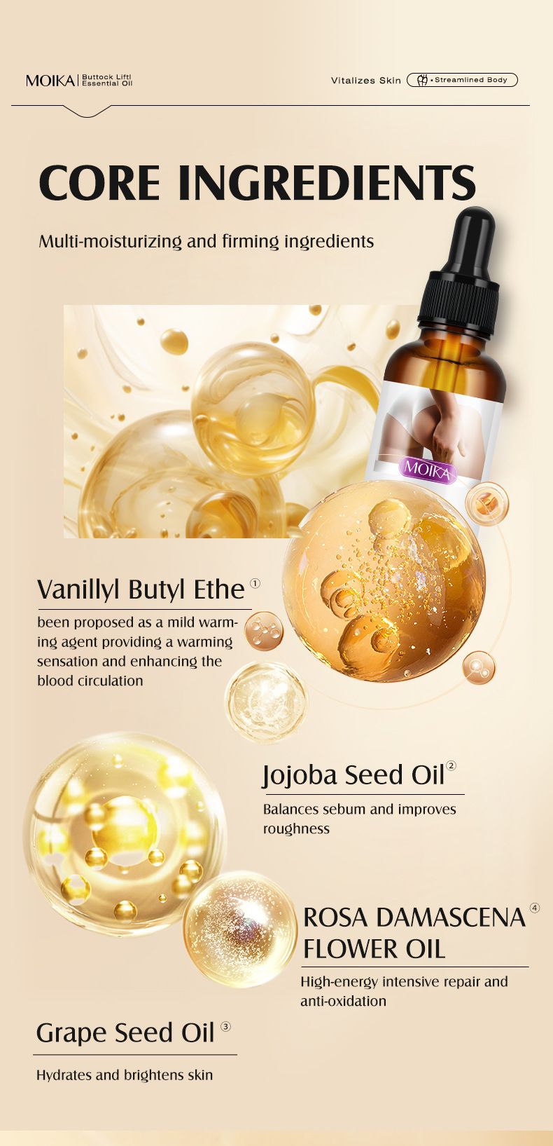Butt & Hips enlargement oil cream Garlic Hip Lift Up Ass Oil Buttocks Enhancement Big Butt Hips Enlargement Cream 30ml