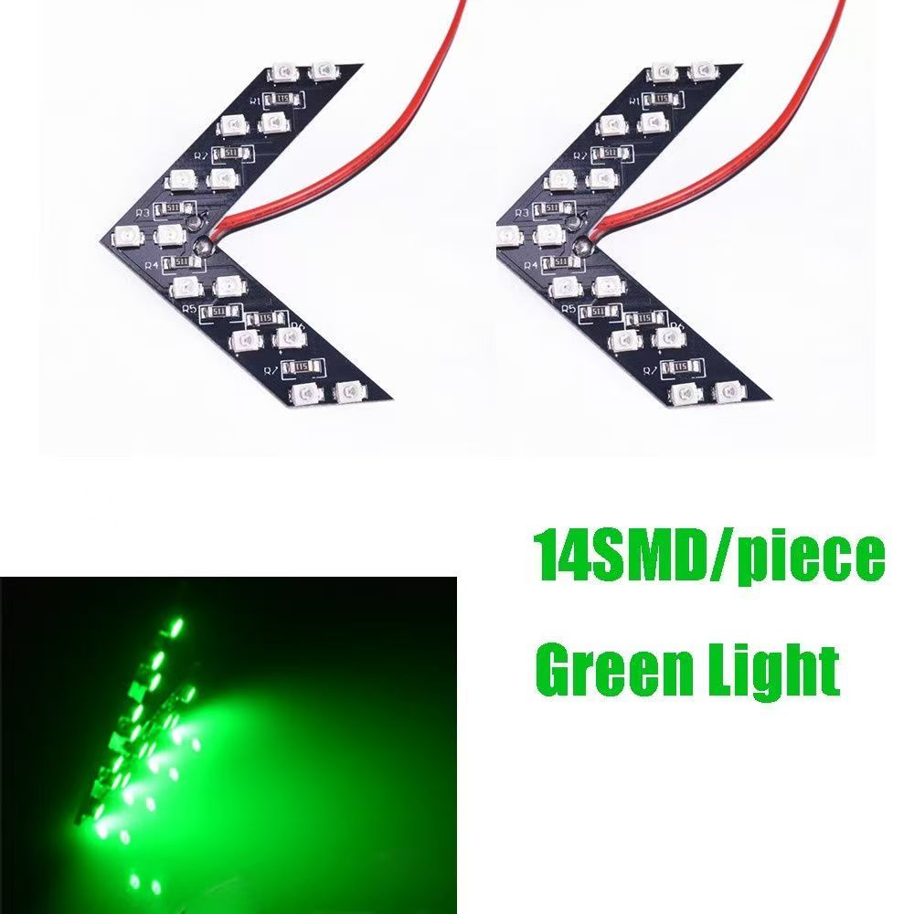 2Pcs Car Styling LED Turn Signal Light Rear View Mirror Arrow Panels Indicator Light Rearview Mirror Signal Bulb 12V